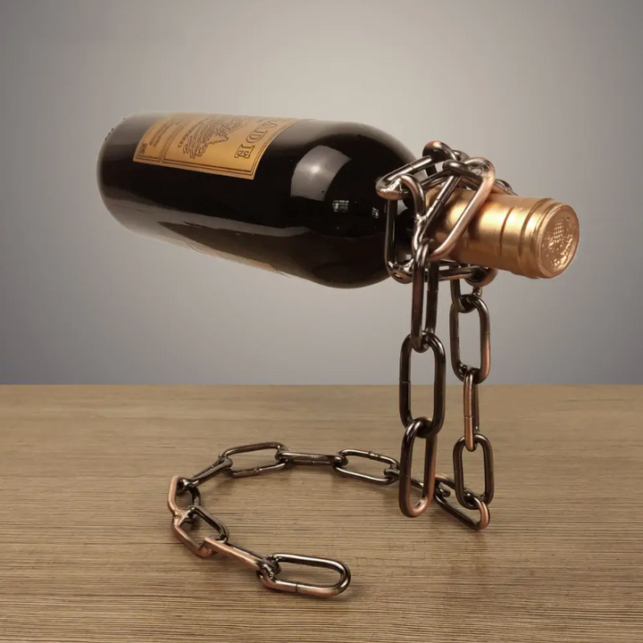 Magic Iron Chain Wine Bottle Holder - Grow Nature