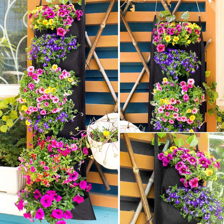 NEW DESIGN Vertical Hanging Garden Planter Flower Pots - Grow Nature