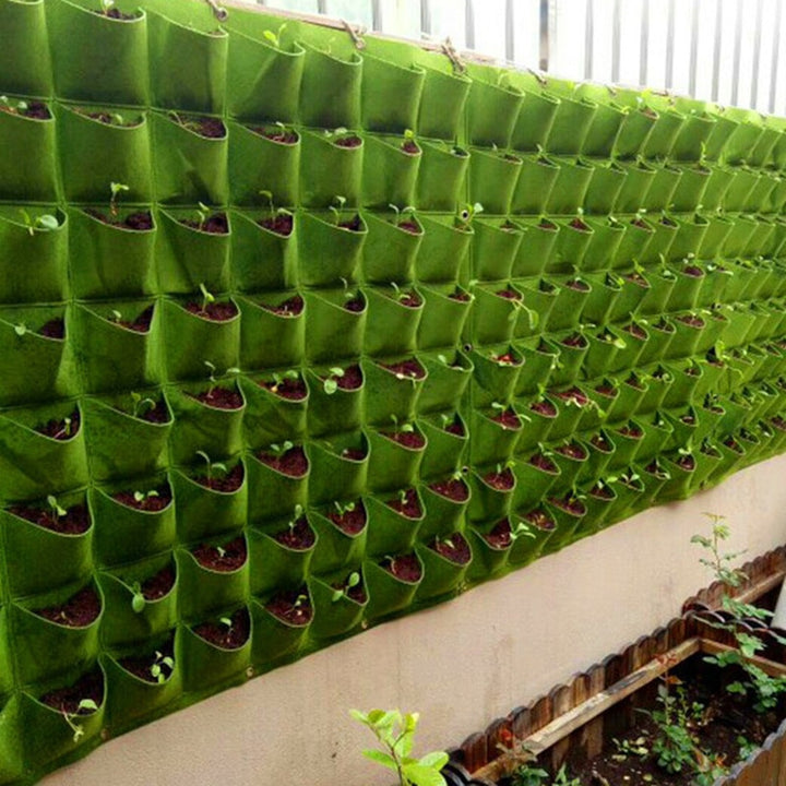 NEW Wall Hanging Pockets Planting Bags Flower Pot Waterproof Grow Bag Garden Planter Vertical Suculentas Plant Pot Home Decor - Grow Nature
